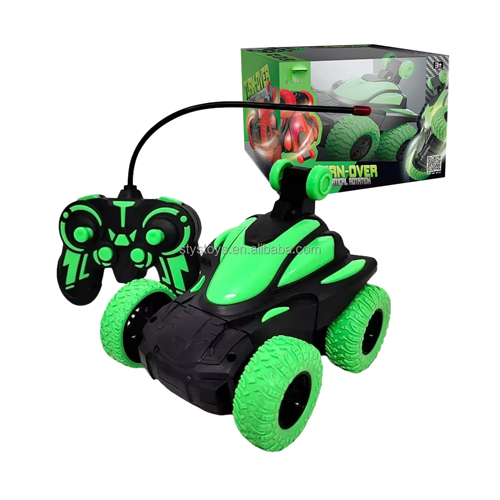 Voiture électrique Télécommandée De Cascade à Rotation - Vert
