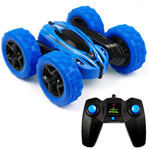 Voiture Cascade Télécommandée Enfant 360° Rotation -Bleu