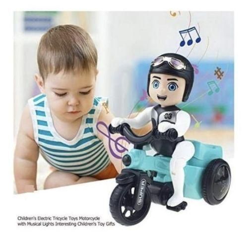Tricycle acrobatique avec lumières 4D, jouet dansant, jouet en plastique à piles - 3 Ans +