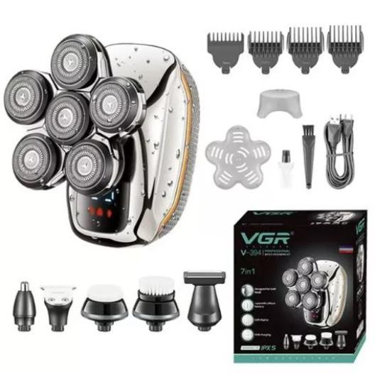 VGR Rasoir Etanche - Kit de soin professionnel pour hommes 7 en 1 - V-394