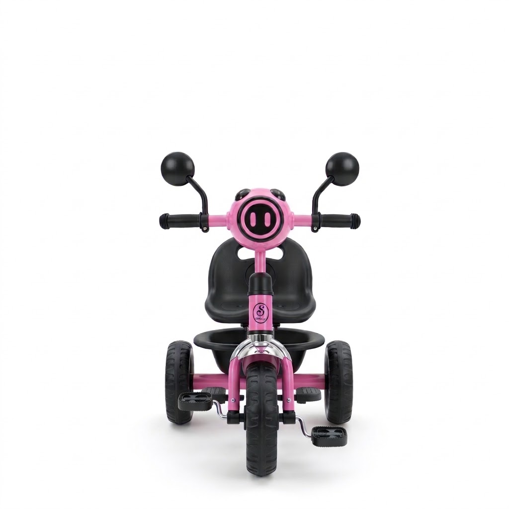 Vélo Tricycle pour enfants 1 à 3 ans Avec musique et lumière – Rose-1