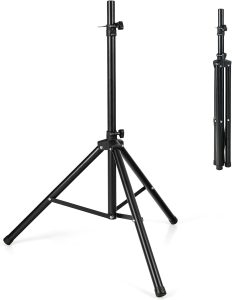 Trépied de Haut-Parleurs en Fer+PP Hauteur Réglable 97-181 cm Excellente Stabilité Pieds Antidérapant pour Le Bureau Maison...