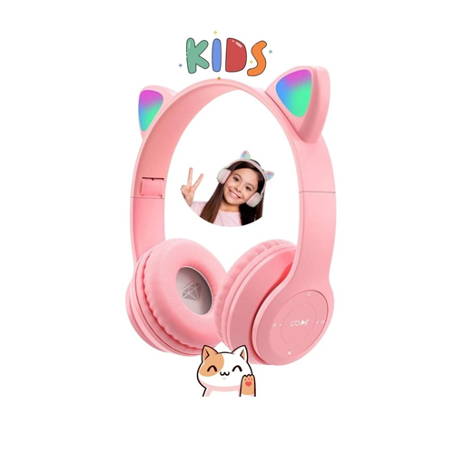 P47 Casque Bluetooth P47 Avec Oreilles De Chat - Rose