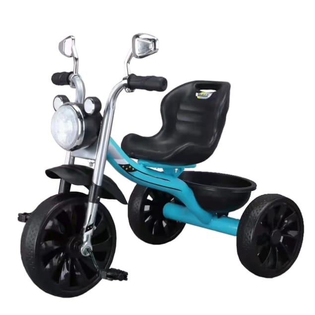 Vélo Tricycle pour enfants 2 à 6 ans Avec retroviseur - Bleu (Copie)