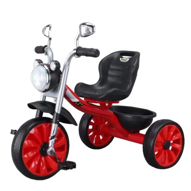Vélo Tricycle pour enfants 2 à 6 ans Avec rétroviseur - Rouge