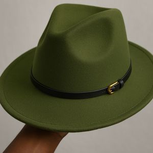 Chapeau Fedora Élégant – Unisexe - Vert