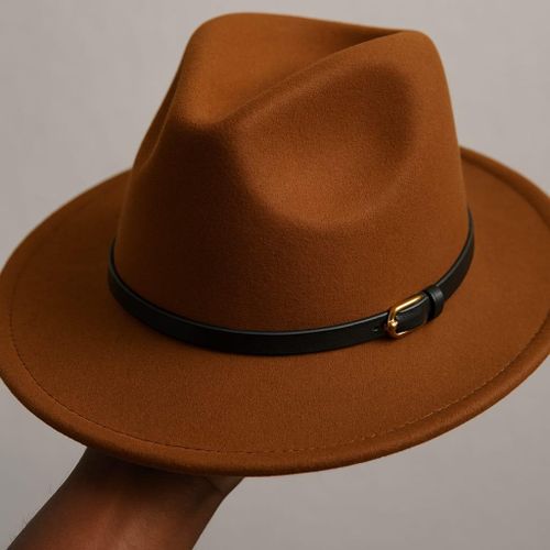 Chapeau Fedora Élégant – Unisexe - Marron