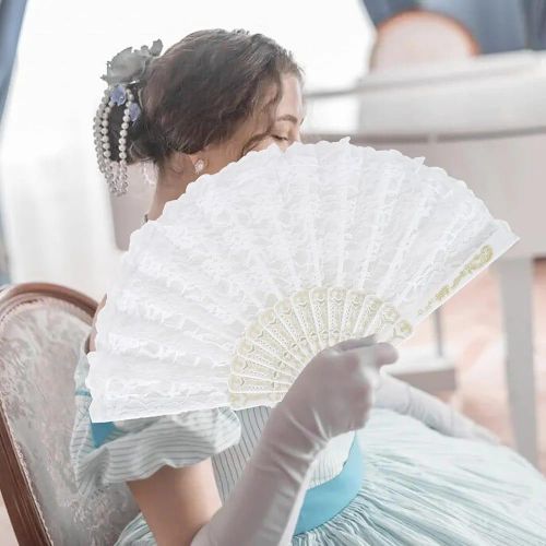 Éventail Class chic en blanc Pour Homme Et Femme