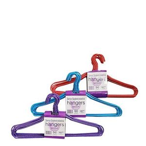 Lot De 10 Cintres En Métal Plastifiée