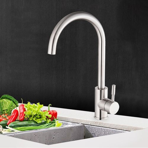 Robinet D'Évier Lavabo Pivotant En Acier Inoxydable