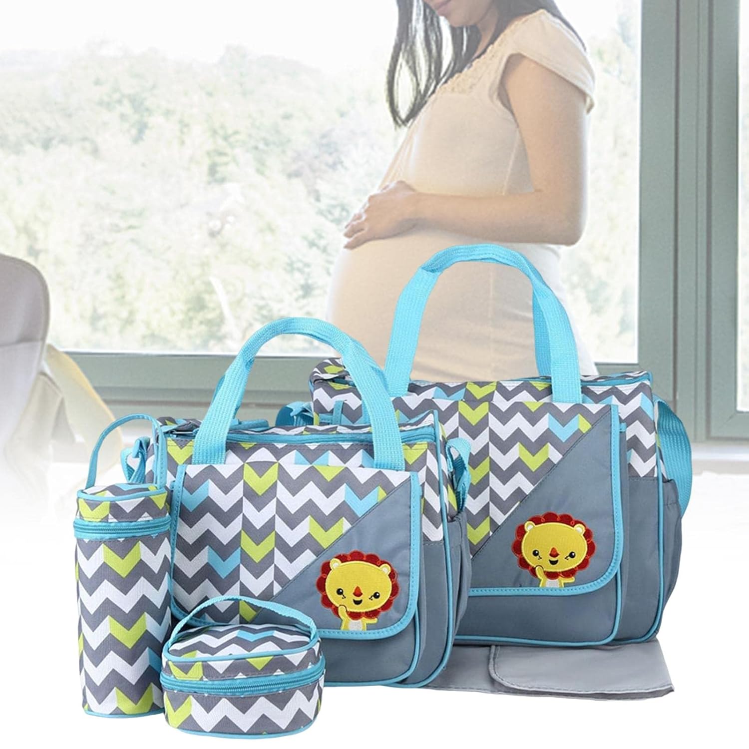 Lot de 4 sacs pour bebe - Bleu