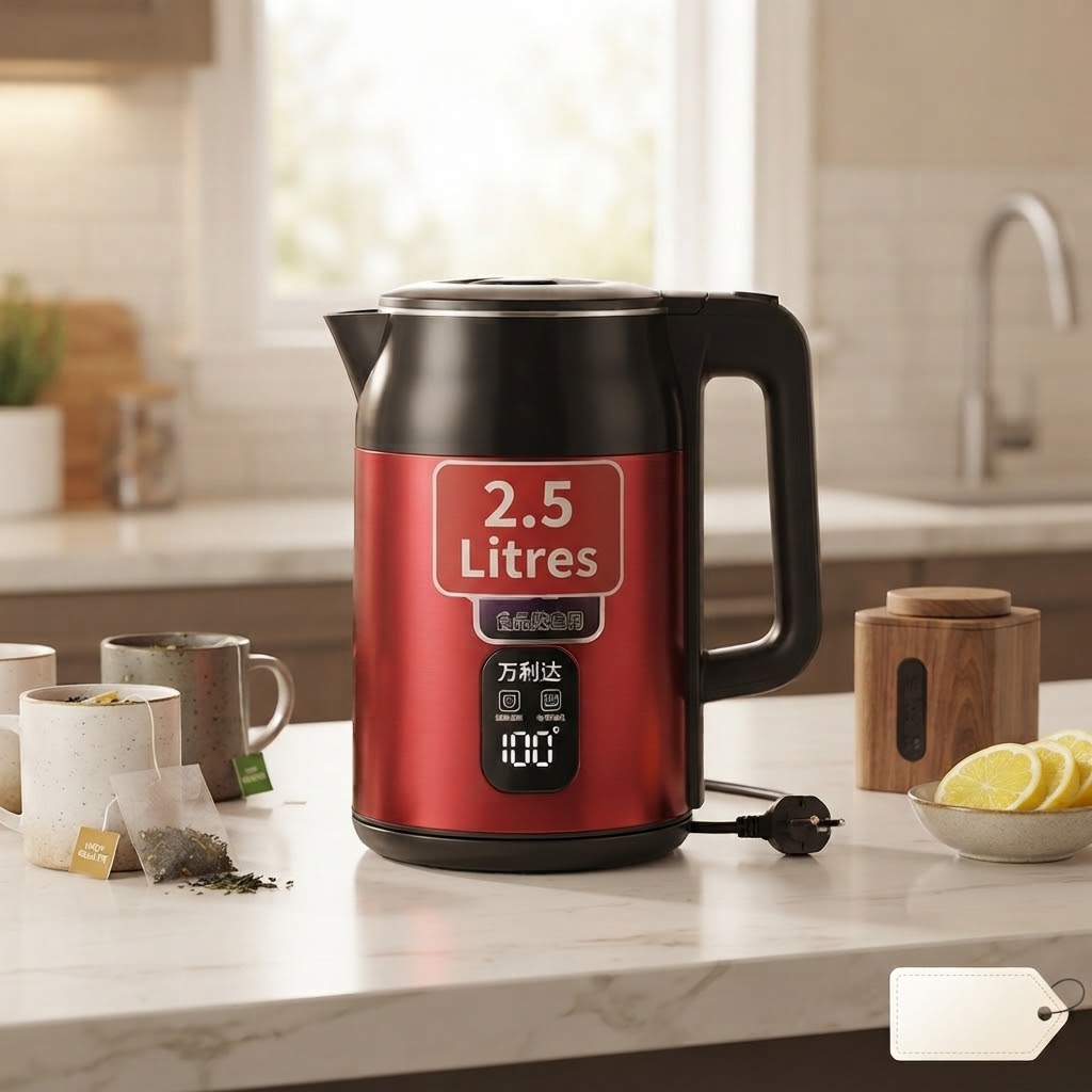 Bouilloire Electrique 2,5L- 1500W - Rouge