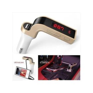 Lecteur Bluetooth - Voiture - Car G7 MP3 Player - Marron