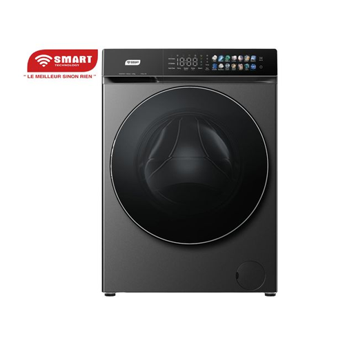 Machine A Laver 12 KG Automatique (STML-12M) -2000W- 1400 Tours/Minute- Gris - Garantie 6 Mois - Smart technology