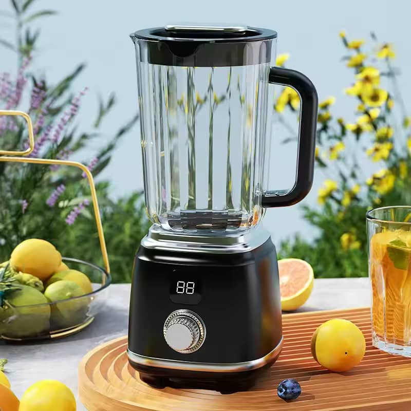 Petit Blender Rechargeable Pour Purée de bébé ou Jus De Fruit Avec Ecran LCD - 600ml - Noir-1