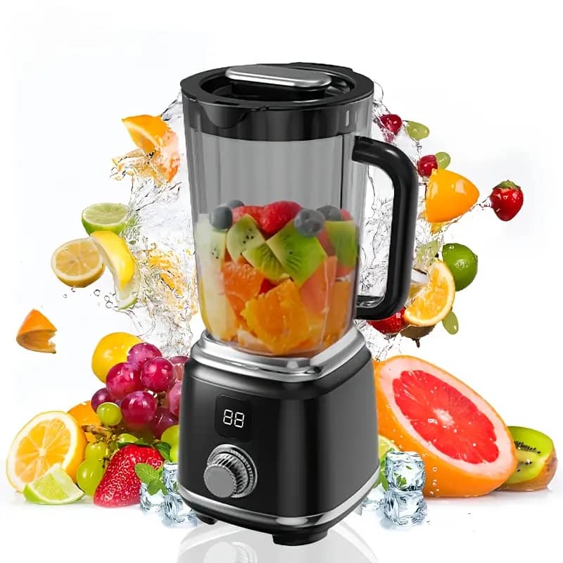 Petit Blender Rechargeable Pour Purée de bébé ou Jus De Fruit Avec Ecran LCD - 600ml - Noir-2