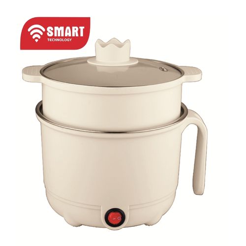 SMART TECHNOLOGY Cuiseur à Riz Multifonction Alimentaire (STPE-5012M) -1,5 Litres- 600W- Beige/ Garantie 3 Mois.