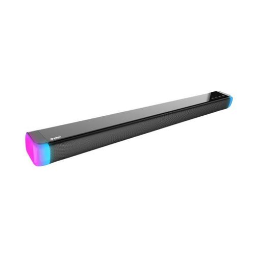 SMART TECHNOLOGY Home Cinéma + Barre De Son TV - 1000 W – Tactile Avec modes d'éclairage dynamiques et Télécommande - Caisson de Basses Sans Fil -3 Haut-parleurs – Noir- Garantie 3 Mois-3