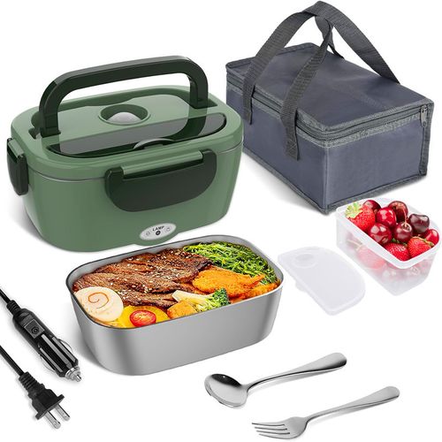 Boîte à Lunch électrique Portable Pour Voiture, Boîte à Lunch Isolante Pour Ménage Deux En Un