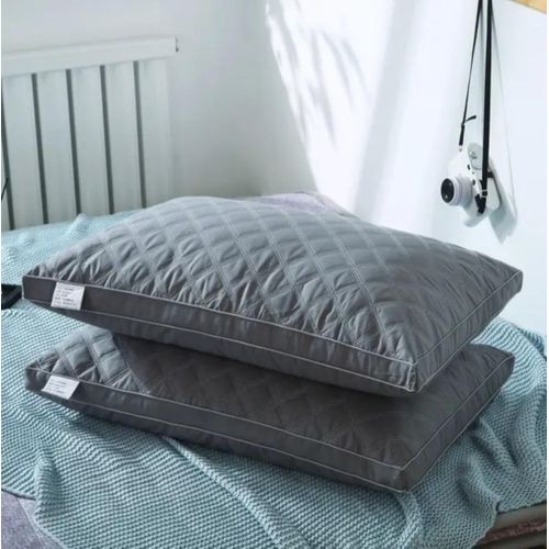 Paire(2) D'Oreillers Cervical, 3D COMFORT Lavable&Durable - 50*70cm - GRIS