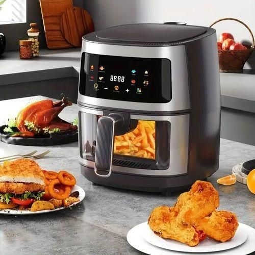 Friteuse à Air, Grande Capacité 5,0 QT Avec Contrôle De Température, 8 Recettes Prédéfinies