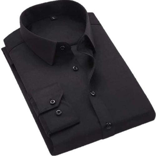 Chemise Homme Manches Longues - Noir
