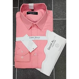 Chemise Homme Manches Longues - Rose
