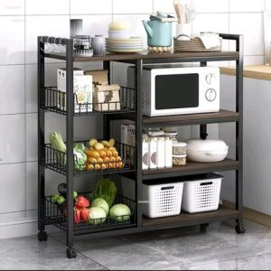 Étagère De Rangement En Métal Pour Cuisine Et Autres - 0,80metre