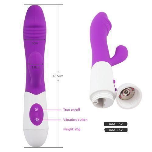 Vibromasseur Femme Amélioré, Puissant Dildo Silicone Point G 10 Modes