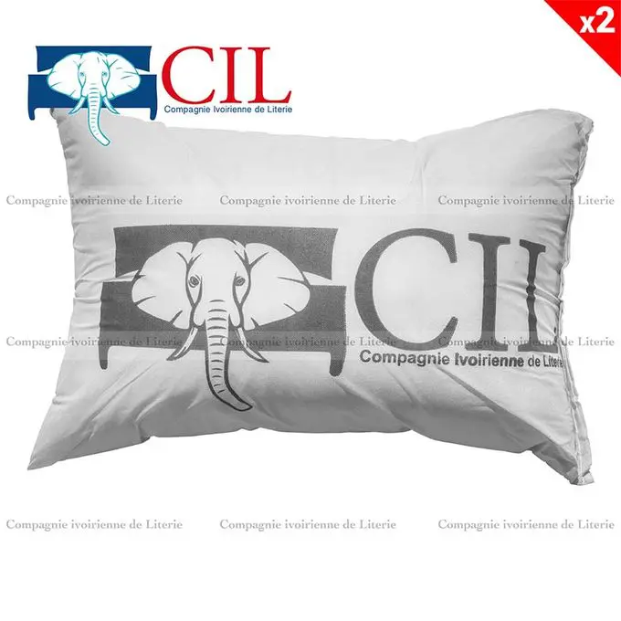 Cil Lot De 2 Oreillers à Flocons De Mousse Lola – Blanc
