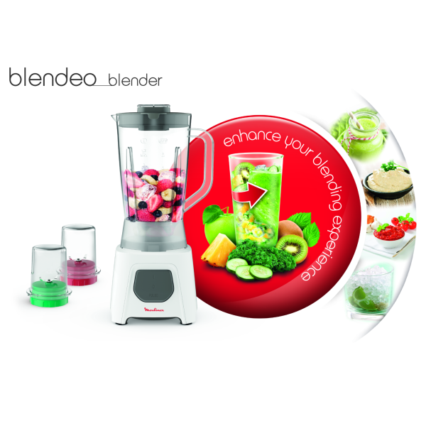 Psr blender moulinex blendeo-1,5L-450w+2 accessoires