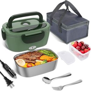 Boîte à Lunch électrique Portable Pour Voiture, Boîte à Lunch Isolante Pour Ménage Deux En Un