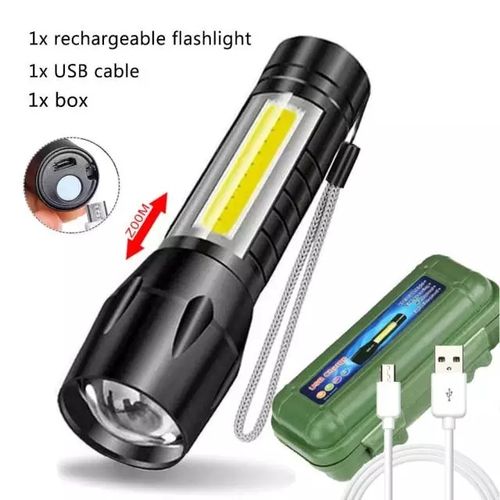 Mini Torche Rechargeable – USB – Noir