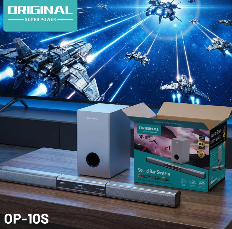 Original Barre De Son Bluetooth/USB/SD/FM - 60W - Gris-1