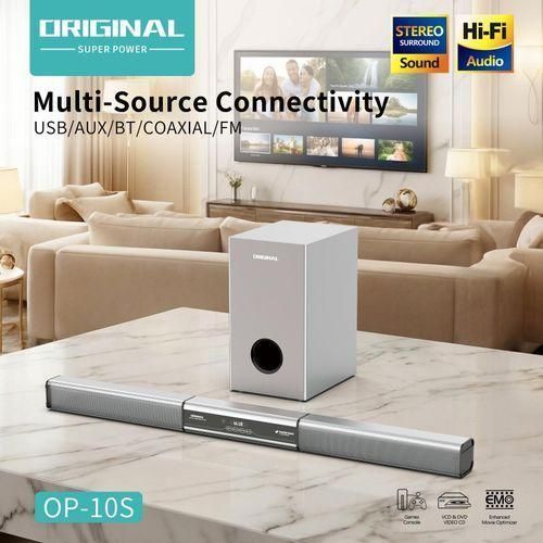 Original Barre De Son Bluetooth/USB/SD/FM - 60W - Gris