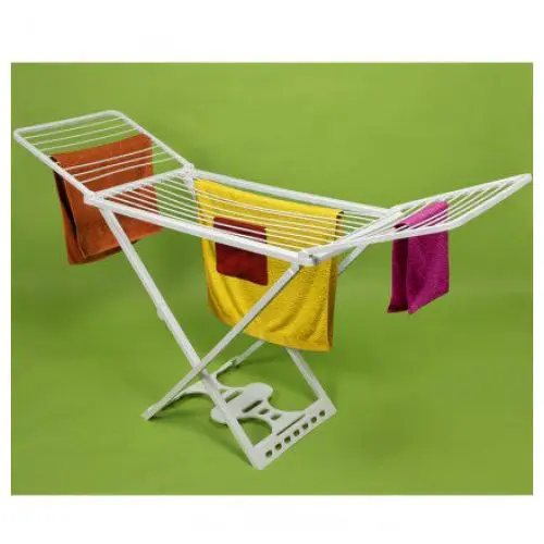 Séchoir à Linge En Plastique Détail Pliable ultra solide – Blanc