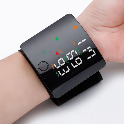 Tensiomètre de poignet avec écran LCD numérique, rechargeable