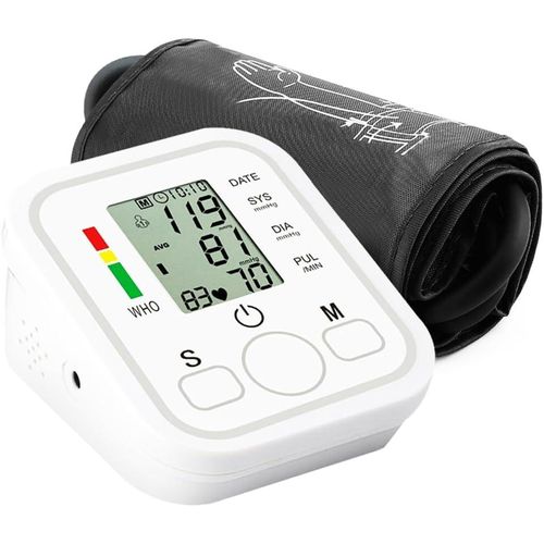 Tensiomètre à Bras avec Ecran LCD Numérique - Rechargeable