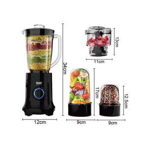 Raf Mixeur électrique multifonction 4 en 1 - 400 W - Lames en inox