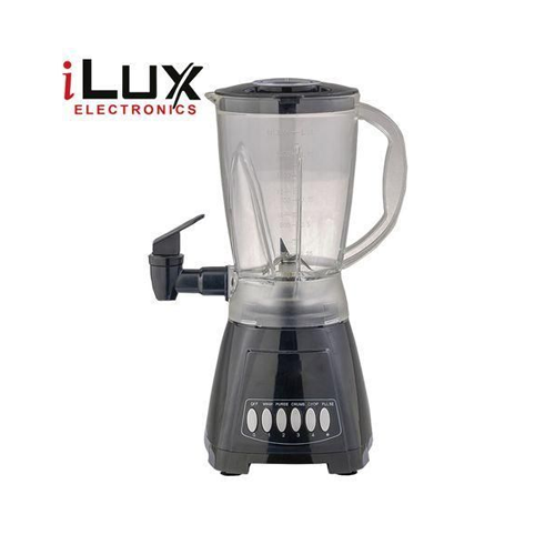 Ilux Blender Avec Distributeur de Jus LX-2827D - 2 En 1 - 4 Vitesses + Pulse - 300W - Noir