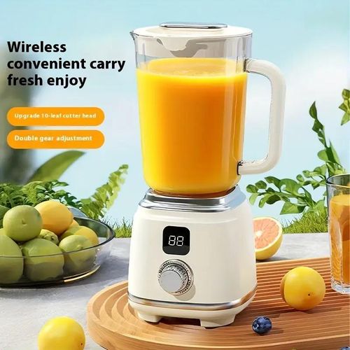 Petit Blender Rechargeable Pour Purée de bébé ou Jus De Fruit Avec Ecran LCD - 750ml - Beige-3