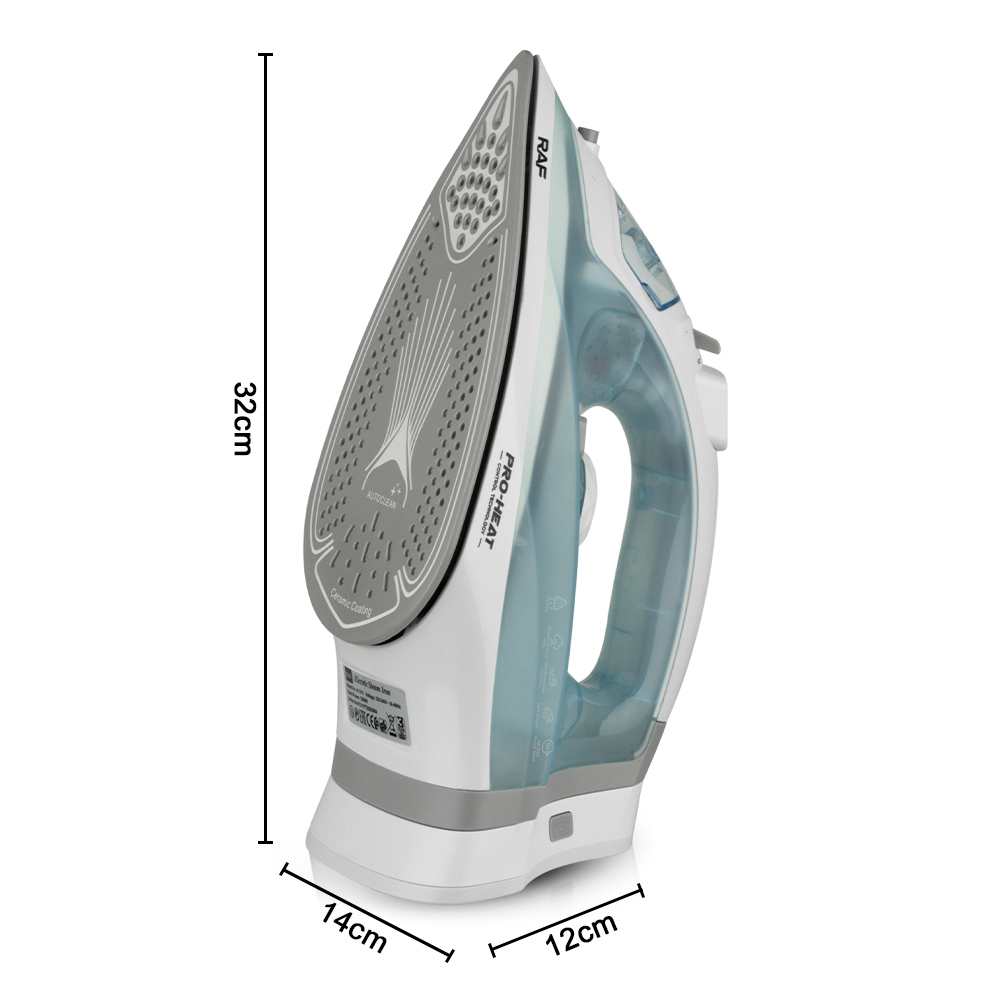 Raf Fer sans fil et filaire à vapeur 2 en 1 - électrique - 2200W - Bleu-3
