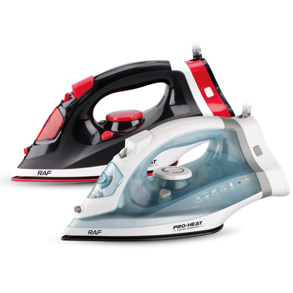 Raf Fer sans fil et filaire à vapeur 2 en 1 - électrique - 2200W - Rouge-3