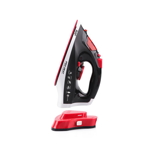 Raf Fer sans fil et filaire à vapeur 2 en 1 - électrique - 2200W - Rouge