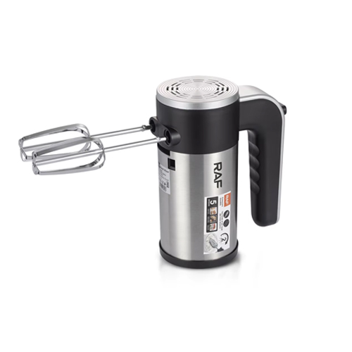 Raf Batteur électrique 5 vitesses - 800W + Turbo - avec support - Œufs Fouet pour Gâteaux