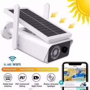 Caméra IP Solaire 1080P Extérieure IP66 étanche Sans Fil Sécurité IR Vision Nocturne Détection De Mouvement WiFi Caméra IP Solaire