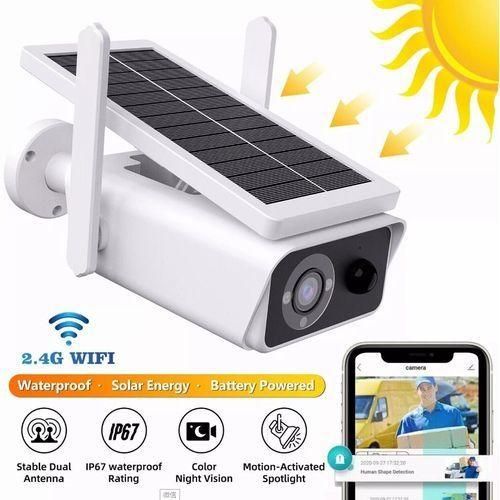 Caméra IP Solaire 1080P Extérieure IP66 étanche Sans Fil Sécurité IR Vision Nocturne Détection De Mouvement WiFi Caméra IP Solaire