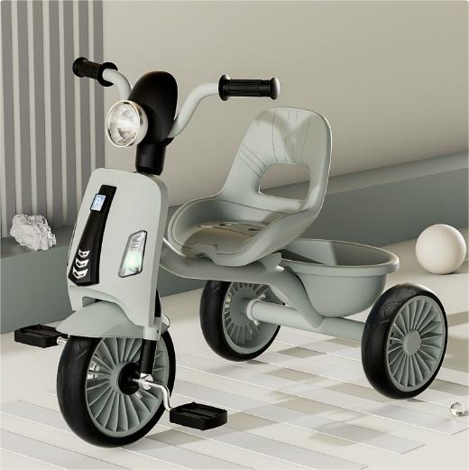 Vélo Tricycle pour enfants 1 à 5 ans Avec musique et lumière – Vert
