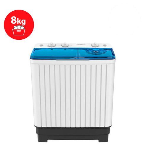 Nasco Machine A Laver semi-automatique 10Kg - Nastt-Js100 - Essorage 6Kg -Blanc - Garantie 6 Mois