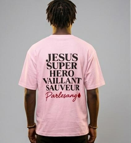 T-shirt Oversize « Jésus Sauveur » – 100% Coton Premium (Copie) (Copie)